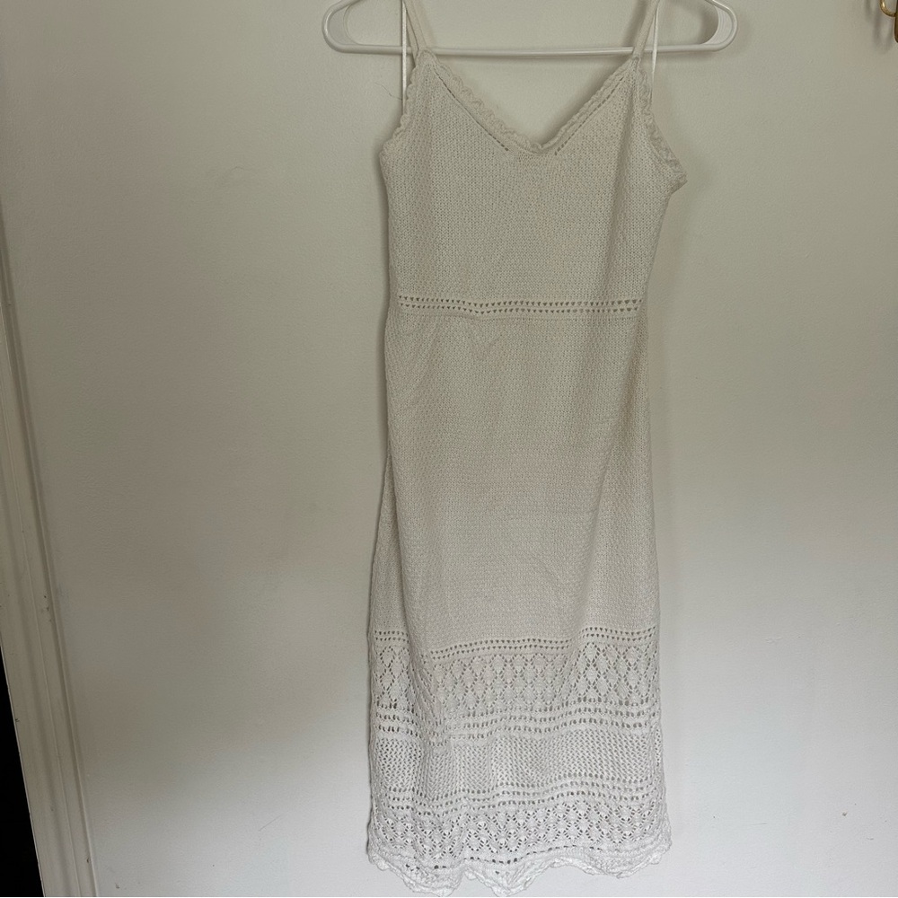 Stunning Crochet Lined Midi Dress